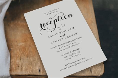 wedding invitations for reception only Reception only rustic daisy wedding invitations | Friend ...