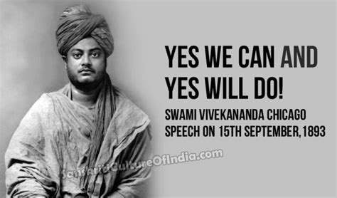 Swami Vivekananda Chicago Speech on 15th September,1893 | Sanskriti ...