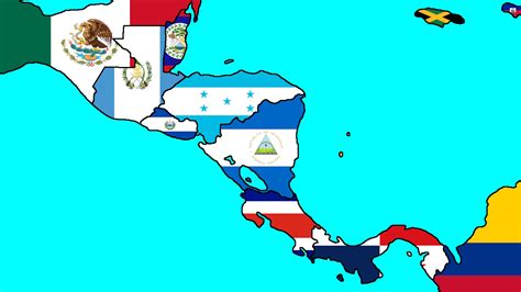 My own Flag Map of Central America by AlexkiszlReturns on DeviantArt