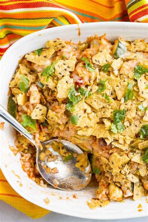 Healthy chicken taco casserole - Family Food on the Table