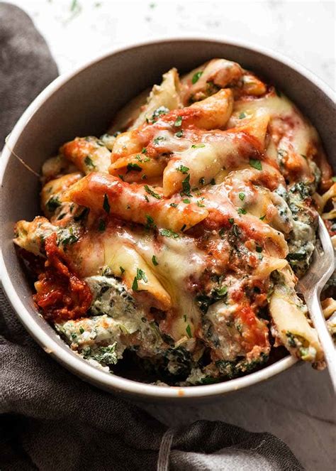 Spinach Ricotta Pasta Bake | RecipeTin Eats