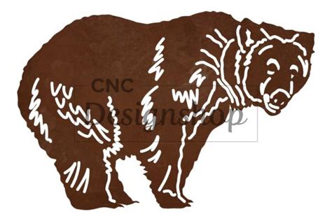 Grizzly Bear DXF File for CNC