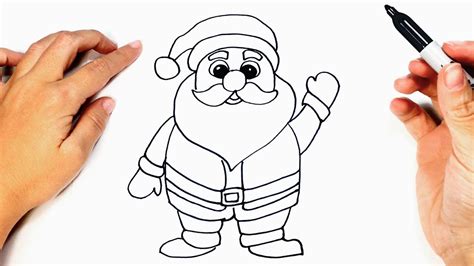 Santa Claus Easy Drawing at GetDrawings | Free download