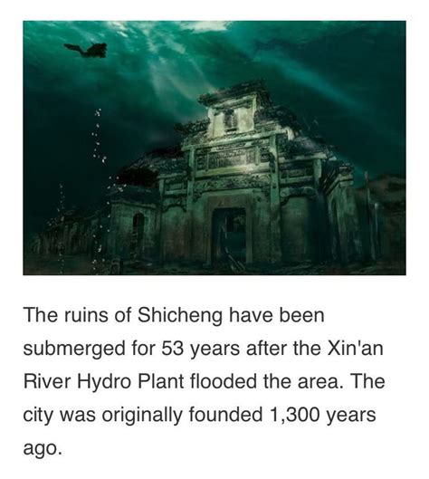 Underwater City, Shicheng, China. | Underwater city, Beautiful pictures, Underwater