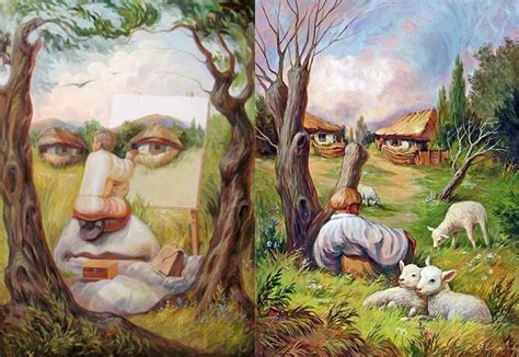 10 Creative Seamless Optical Illusion Pictures, Paintings and Art