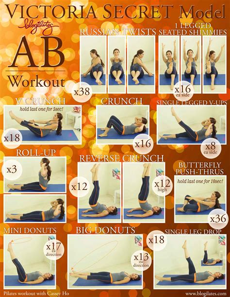 VS Model Ab Workout Printable! – Blogilates