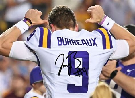 Joe Burrow Signed Photo 8x10 Rp Auto Autographed Joey Burreaux - Etsy