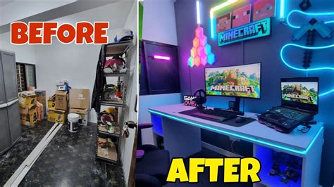 I Built my kids their DREAM GAMING ROOM SETUP - YouTube