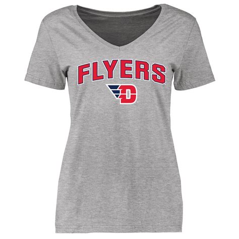 Dayton Flyers Women's Ash Proud Mascot T-Shirt