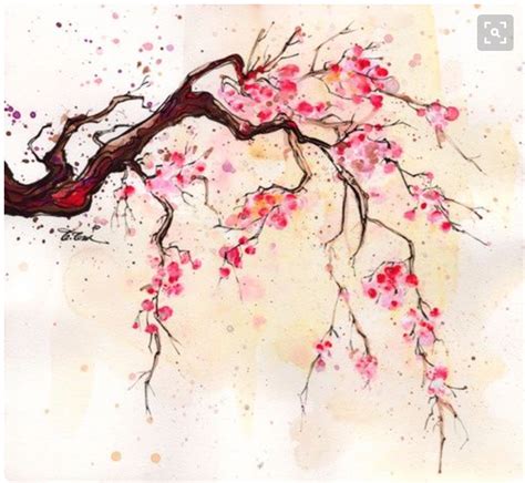 Cherry Blossom inspiration (from Etsy and Pinterest) | Cherry blossom painting, Cherry blossom ...