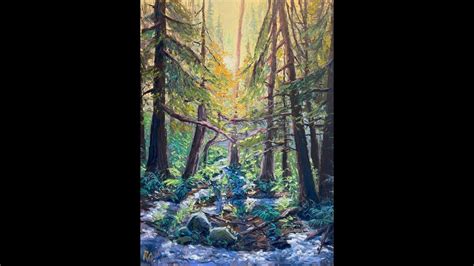 Oil Pastel Tutorial: The illuminated forest (part 1) - YouTube