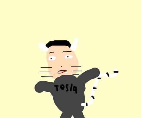 Elon Musk as catgirl - Drawception