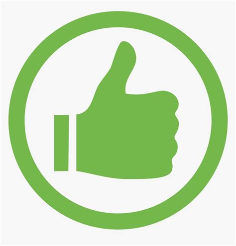 a thumbs up icon in a green circle with the thumb down symbol on it's side