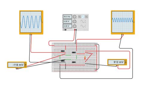 Circuit design RANGKAIAN PENYEARAH GELOMBANG PENUH DENGAN DIODA BRIDGE - Tinkercad