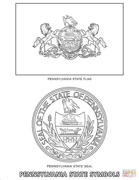 Pennsylvania State Symbols coloring page | Free Printable Coloring Pages