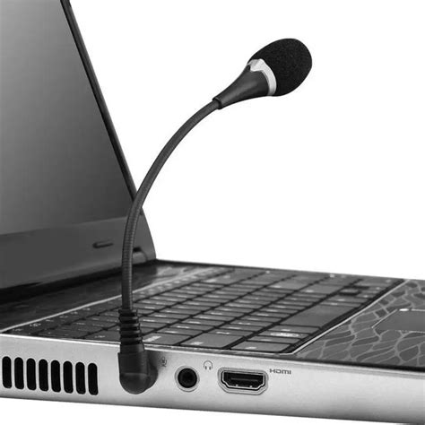 Flexible Mini 3.5mm Jack Plug Wired Audio Microphone Microfone Mic for Computer Laptop Notebook ...