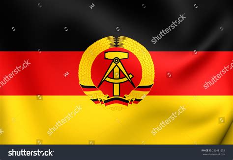 Flag German Democratic Republic Close Up Stock Illustration 223481653 - Shutterstock