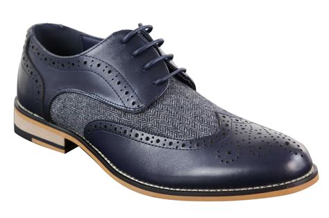 Cavani Horatio - Men's Tweed & Leather Oxford Shoes | Happy Gentleman