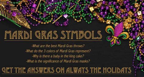 The Ultimate Guide to Mardi Gras Symbols and Meanings - Beads, Masks..