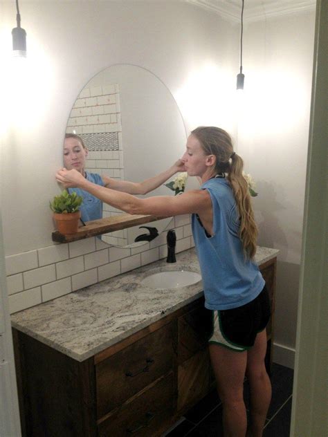 DIY Floating Mirror--{A Simple 2x4 Project to Transform Your Bathroom ...