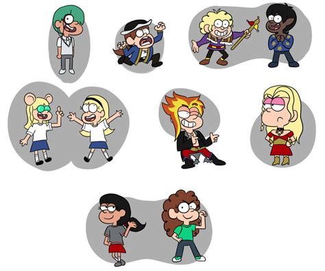 Random characters in Gravity Falls styles by StrixVanAllen on DeviantArt