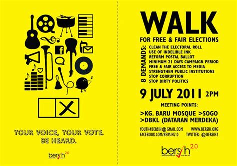 Posters for Bersih 2.0 « Sharon Chin