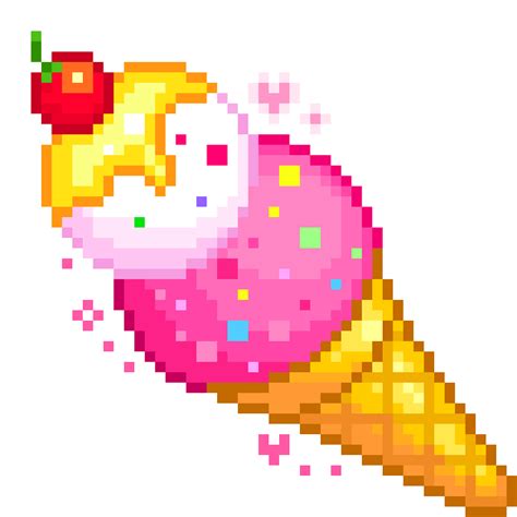 Ice Cream Cone Pixe Doodle - Custom Doodle for Google