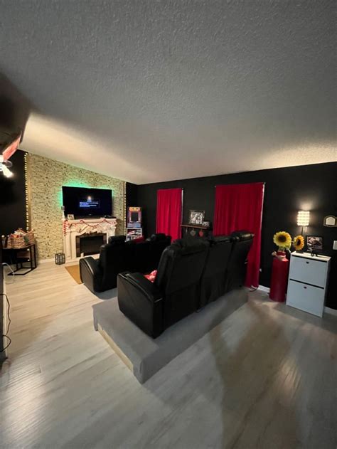 Theatre living room | Living room, Home theater rooms, Home theater room design