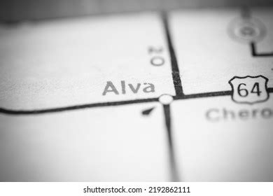 Alva Oklahoma Usa On Geography Map Stock Photo 2192862111 | Shutterstock