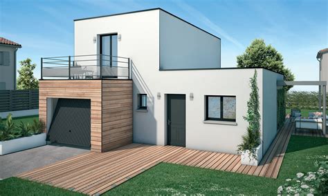 Maison contemporaine étage City avec plans - Maisons Bati-France Constructeur maison ...