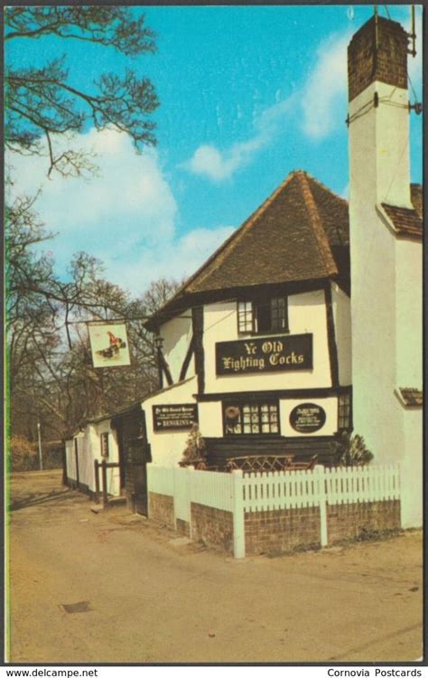 Ye Old Fighting Cocks, St Albans, Hertfordshire, c.1960s - Postcard British Pub, British History ...