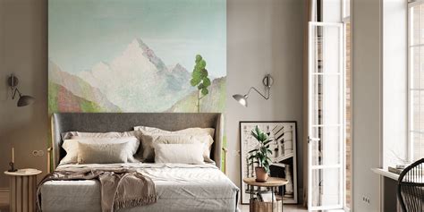 Mountain Valley Wallpaper - Transform Your Space with Stunning Landscape View | Happywall