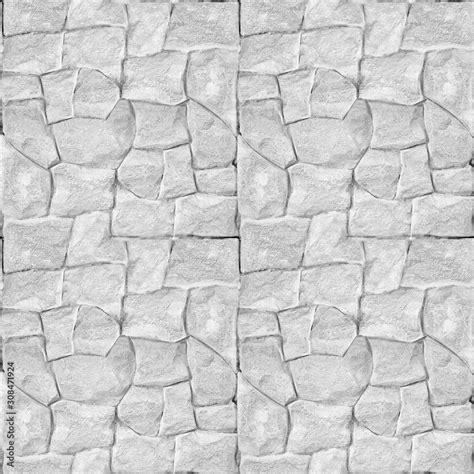 Decorative stone wall - Clean white masonry - seamless background - stone texture Stock ...