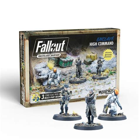 Fallout Wasteland Warfare Miniatures Enclave High Command Brand New ...