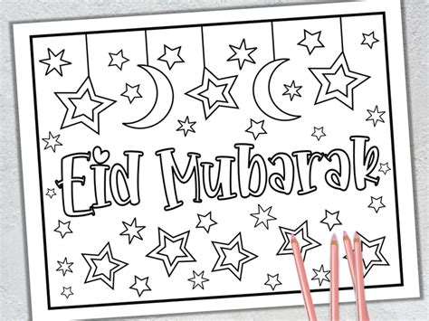 Eid Mubarak Colouring Card 1 Colouring Pages Eid Cards Eid Card Designs | Images and Photos finder