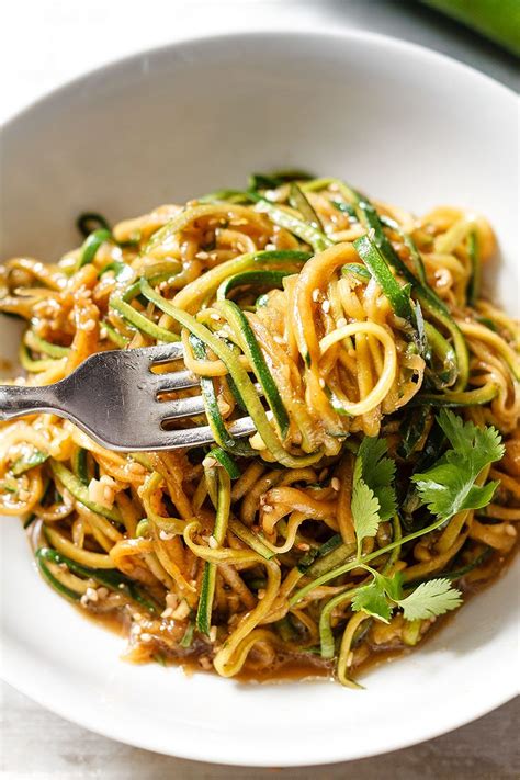 Teriyaki Zucchini Noodles Recipe — Eatwell101