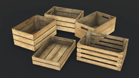 Wooden Crates Set - FlippedNormals