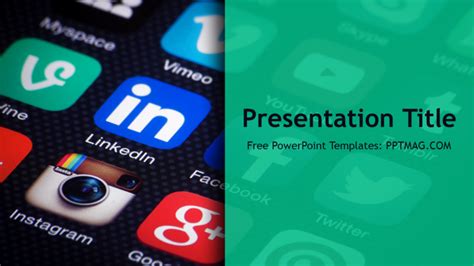 Free Social Media PowerPoint Template - PPTMAG