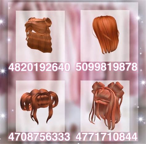 𝙶𝚒𝚗𝚐𝚎𝚛 𝙷𝚊𝚒𝚛 | Ginger hair, Coding, Roblox