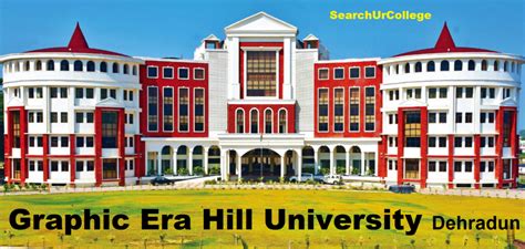 Graphic Era Hill University Dehradun Admission Fees Cutoff Ranking