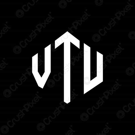 VTU letter logo design with polygon shape. VTU polygon and - stock ...