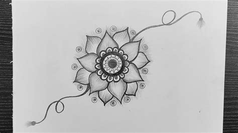 Raksha Bandhan Drawing, Rakhi, Pencil Drawings, Flower Tattoo, Tattoos, Simple, Tatuajes, Tattoo ...