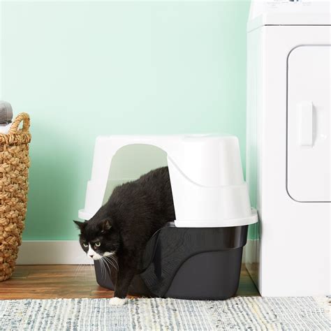 Nature's Miracle Just For Cats Advanced Hooded Corner Cat Litter Box ...