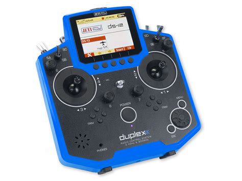 Jeti Duplex DS-12 Blue 2.4GHz/900MHz w/Telemetry Transmitter Only Radio