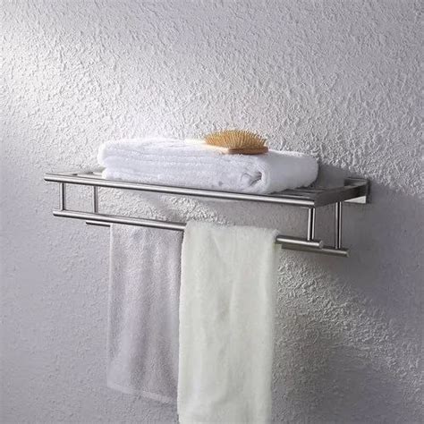 Silver Stainless Steel Bathroom Rack at Rs 280/piece in Kanpur | ID: 23178428512