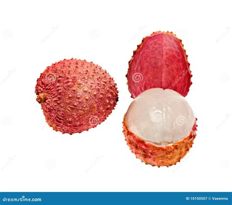 Lychee and peeled lychee stock image. Image of nutrition - 10150507