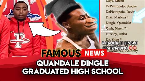 Quandale Dingle Graduated High School | Famous News - YouTube