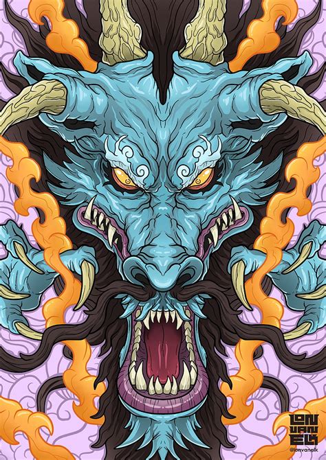 4K Free download | OC] Kaido, Dragon Form by me : OnePiece, kaido one ...