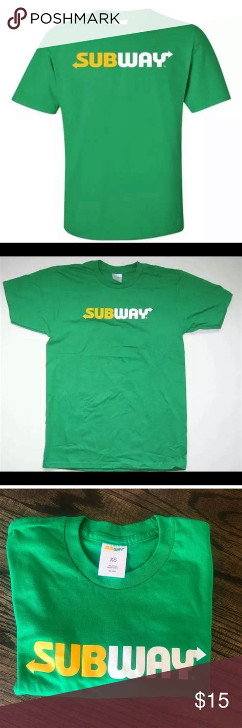 NWOT Subway employee unisex green L shirt uniform | Shirt uniform ...