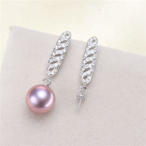 Aliexpress.com : Buy S925 Sterling Silver Pearl Earrings Findings Women ...